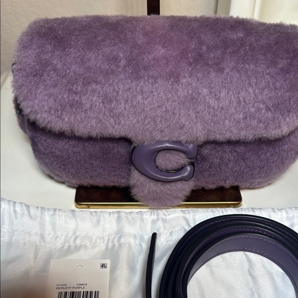 Coach Pillow Tabby Shoulder Bag 18 In Shearling - Picture 7 of 7